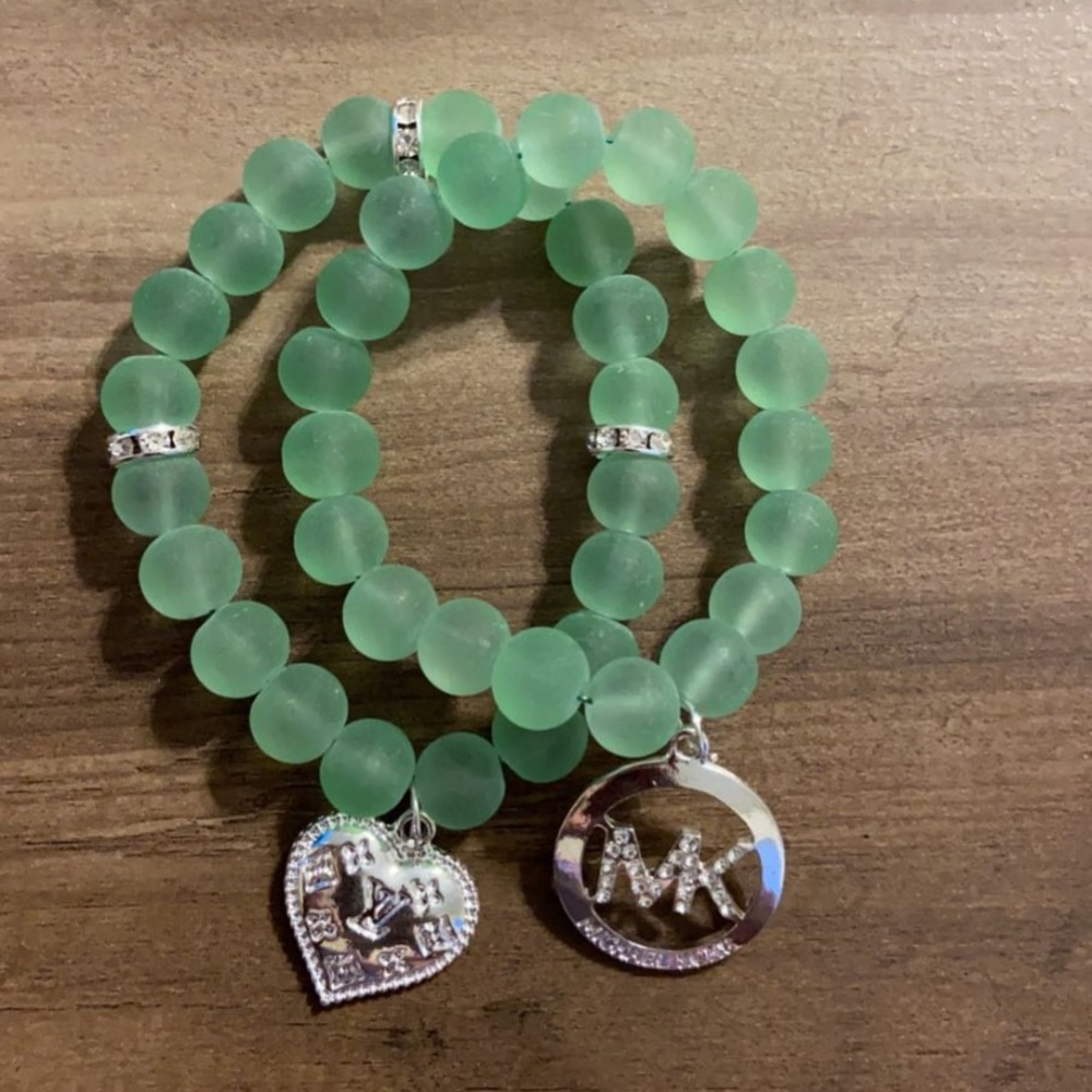 Jade Green bracelet set